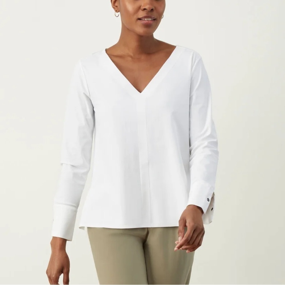 Aday white something tailored shirt size medium